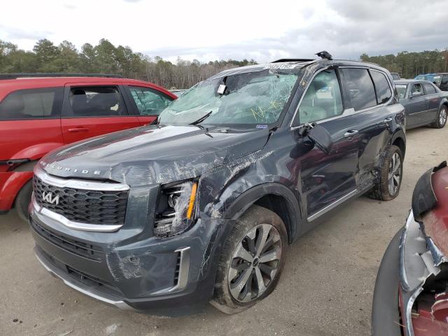 5XYP64HC2NG227596 - 2022 KIA TELLURIDE S CHARCOAL photo 1