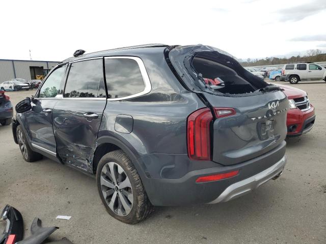 5XYP64HC2NG227596 - 2022 KIA TELLURIDE S CHARCOAL photo 2