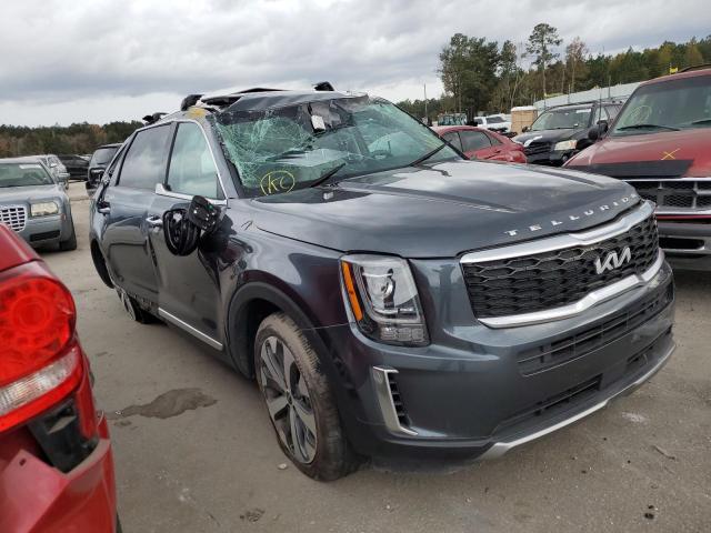 5XYP64HC2NG227596 - 2022 KIA TELLURIDE S CHARCOAL photo 4