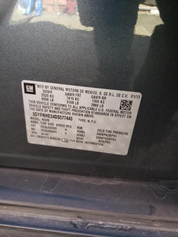 3GYFNHE34DS577443 - 2013 CADILLAC SRX PERFORMANCE COLLECTION Graphite photo 12