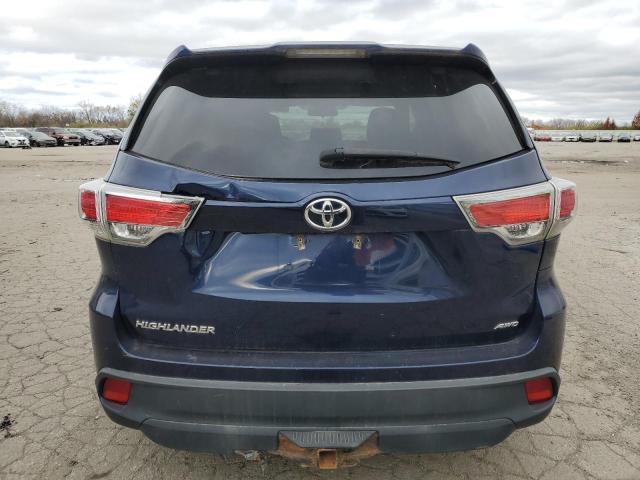 5TDBKRFHXGS341577 - 2016 TOYOTA HIGHLANDER LE BLUE photo 6