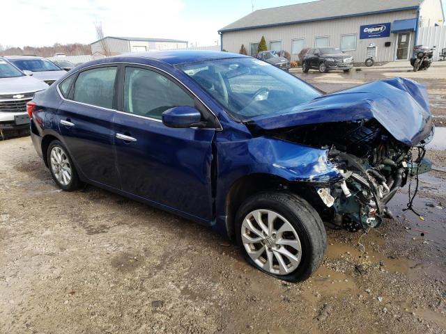 3N1AB7AP8KY213454 - 2019 NISSAN SENTRA S BLUE photo 4