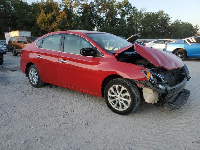 3N1AB7AP9HY370080 - 2017 NISSAN SENTRA S RED photo 4