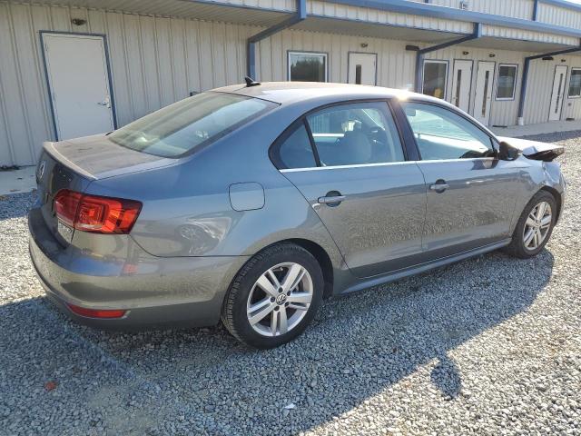 3VW637AJXDM260245 - 2013 VOLKSWAGEN JETTA HYBRID GRAY photo 3