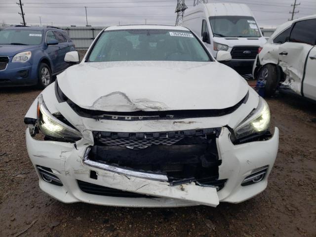 JN1BV7AR1FM401240 - 2015 INFINITI Q50 BASE WHITE photo 5