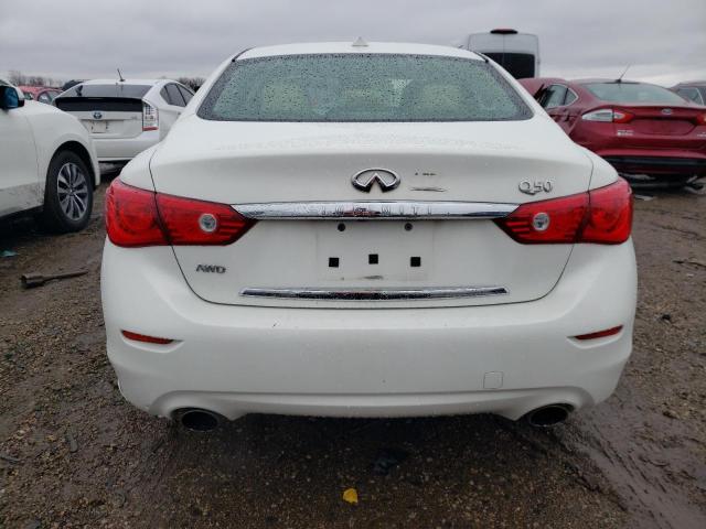 JN1BV7AR1FM401240 - 2015 INFINITI Q50 BASE WHITE photo 6