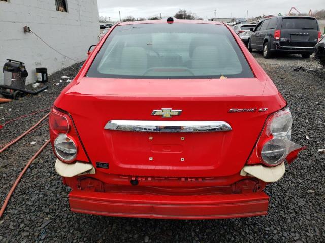 1G1JC5SH7F4143713 - 2015 CHEVROLET SONIC LT RED photo 6