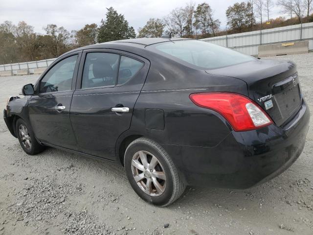 3N1CN7AP0CL811830 - 2012 NISSAN VERSA S BLACK photo 2