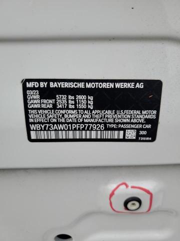 WBY73AW01PFP77926 - 2023 BMW I4 EDRIVE4 WHITE photo 13