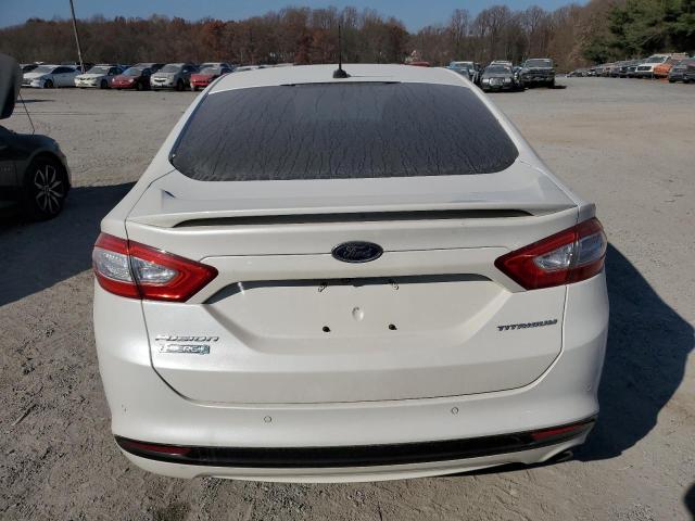 3FA6P0SUXDR302297 - 2013 FORD FUSION TITANIUM PHEV WHITE photo 6