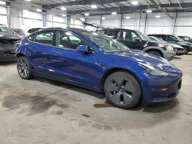 5YJ3E1EBXNF191546 - 2022 TESLA MODEL 3 BLUE photo 4