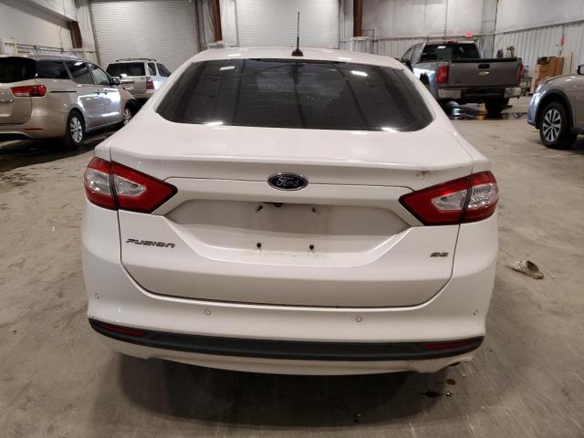 1FA6P0H72G5106329 - 2016 FORD FUSION SE WHITE photo 6