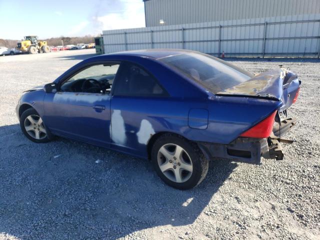 1HGEM22904L017484 - 2004 HONDA CIVIC EX BLUE photo 2