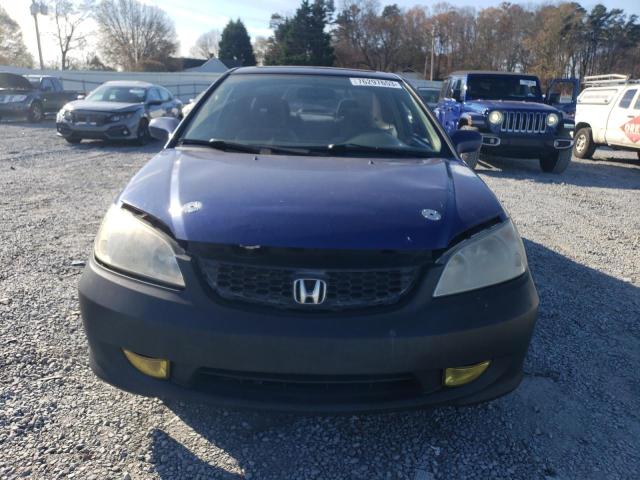 1HGEM22904L017484 - 2004 HONDA CIVIC EX BLUE photo 5