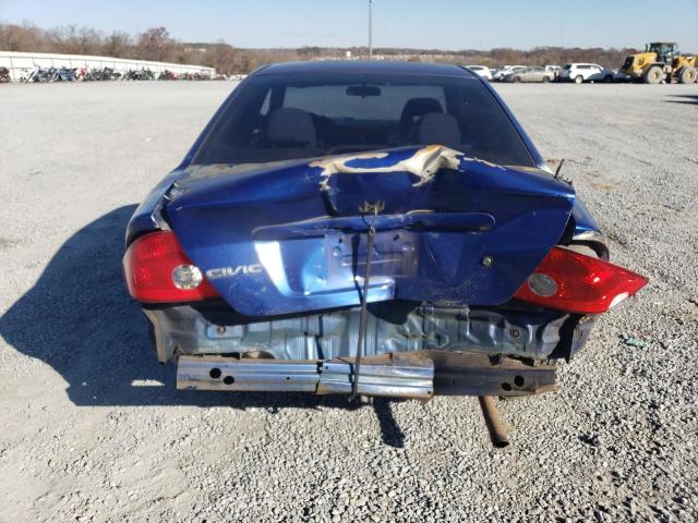 1HGEM22904L017484 - 2004 HONDA CIVIC EX BLUE photo 6