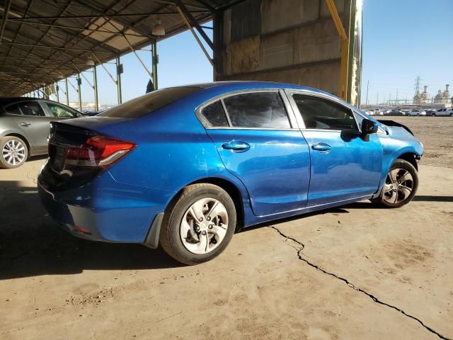 19XFB2F58EE008395 - 2014 HONDA CIVIC LX BLUE photo 3