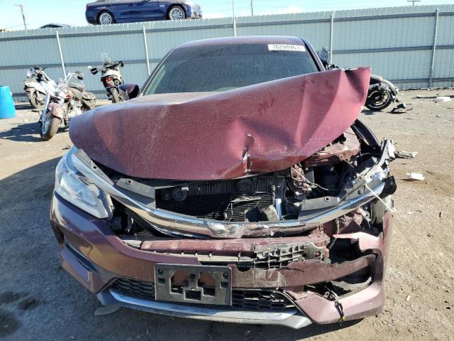 1HGCR2F11HA206921 - 2017 HONDA ACCORD SPORT SPECIAL EDITION MAROON photo 5