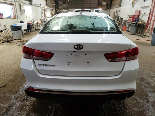 5XXGT4L30HG134035 - 2017 KIA OPTIMA LX WHITE photo 6