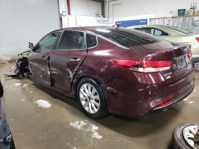 5XXGT4L38HG154355 - 2017 KIA OPTIMA LX BURGUNDY photo 2