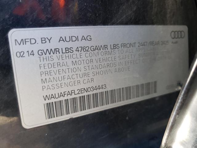 WAUAFAFL2EN034443 - 2014 AUDI A4 PREMIUM CHARCOAL photo 13