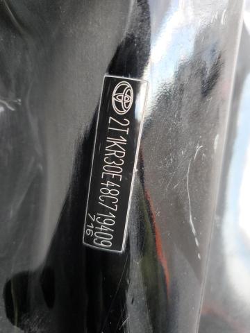 2T1KR30E48C719409 - 2008 TOYOTA COROLLA MA XR BLACK photo 12