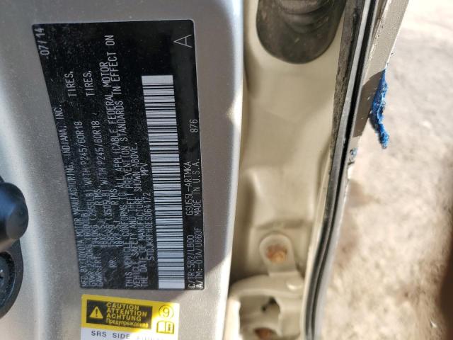 5TDJKRFH0ES064172 - 2014 TOYOTA HIGHLANDER XLE GOLD photo 13