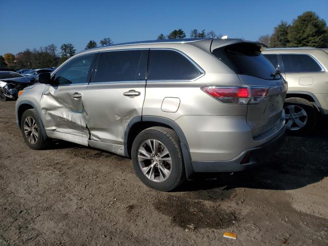 5TDJKRFH0ES064172 - 2014 TOYOTA HIGHLANDER XLE GOLD photo 2