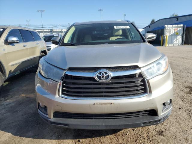 5TDJKRFH0ES064172 - 2014 TOYOTA HIGHLANDER XLE GOLD photo 5