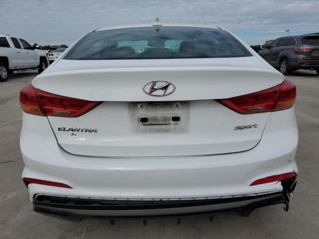 KMHD04LB6JU535328 - 2018 HYUNDAI ELANTRA SPORT WHITE photo 6