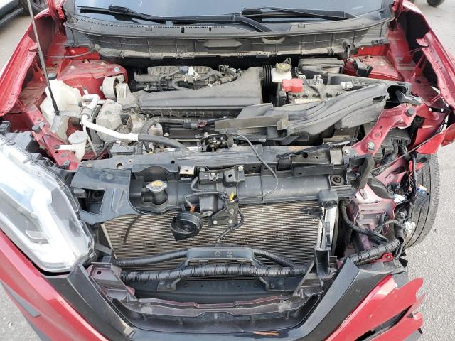 JN8AT2MVXHW265969 - 2017 NISSAN ROGUE S RED photo 11