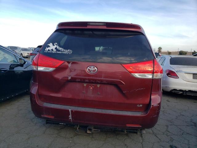 5TDKK3DC5ES455200 - 2014 TOYOTA SIENNA LE BURGUNDY photo 6