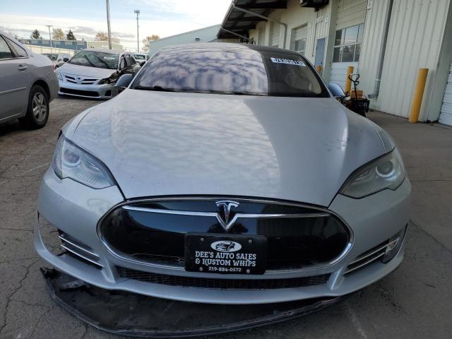 5YJSA1H1XEFP39703 - 2014 TESLA MODEL S SILVER photo 5