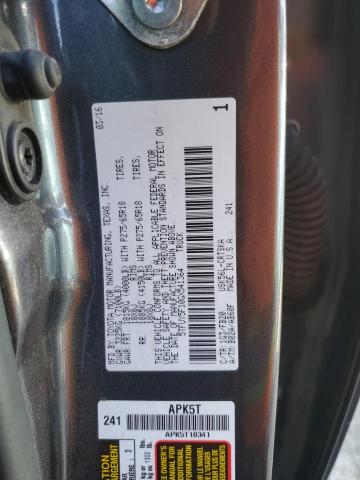 5TFUY5F10GX541364 - 2016 TOYOTA TUNDRA DOUBLE CAB SR/SR5 GRAY photo 12