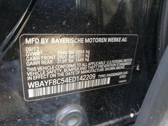 WBAYF8C54ED142209 - 2014 BMW 750 LXI BLACK photo 12
