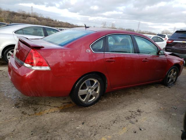 2G1WT58K381294149 - 2008 CHEVROLET IMPALA LT BURGUNDY photo 3