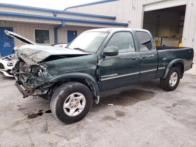 5TBRT3810YS067664 - 2000 TOYOTA TUNDRA ACCESS CAB LIMITED GREEN photo 1