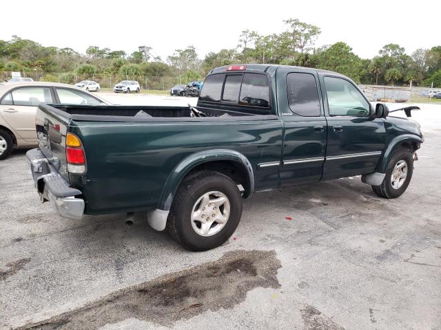 5TBRT3810YS067664 - 2000 TOYOTA TUNDRA ACCESS CAB LIMITED GREEN photo 3