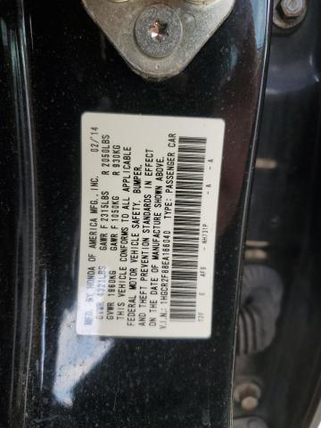 1HGCR2F88EA166040 - 2014 HONDA ACCORD EXL BLACK photo 13