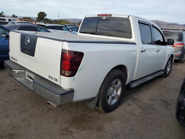 1N6AA07B54N511265 - 2004 NISSAN TITAN XE WHITE photo 3