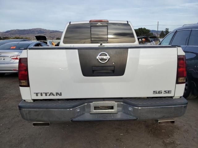 1N6AA07B54N511265 - 2004 NISSAN TITAN XE WHITE photo 6