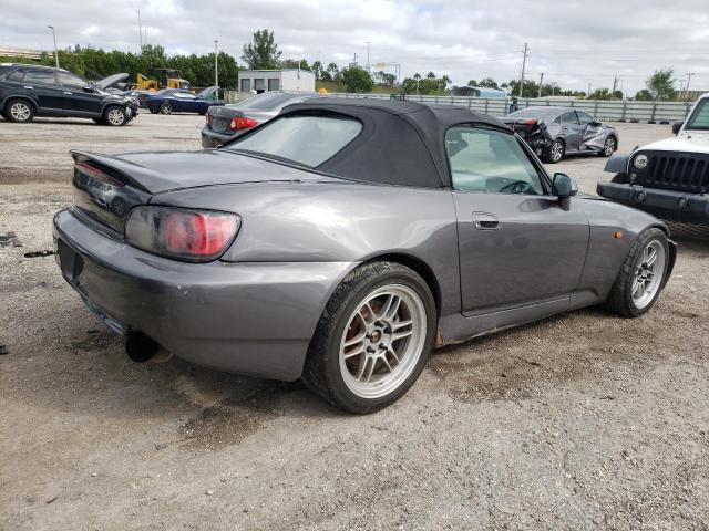 JHMAP1149YT000367 - 2000 HONDA S2000 GRAY photo 3