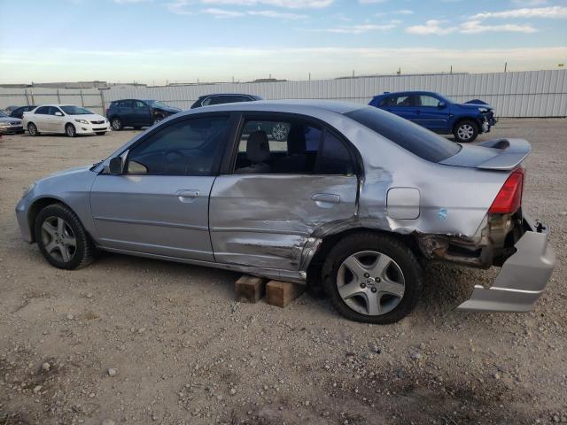 2HGES16875H008250 - 2005 HONDA CIVIC EX SILVER photo 2