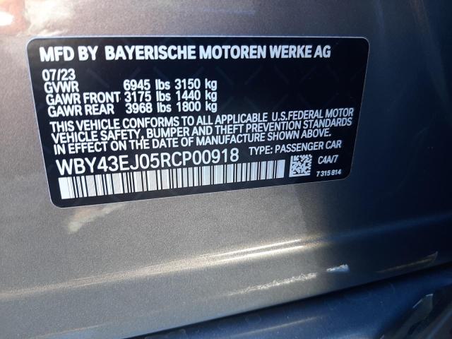 WBY43EJ05RCP00918 - 2024 BMW I7 EDRIVE50 灰色 照片 13
