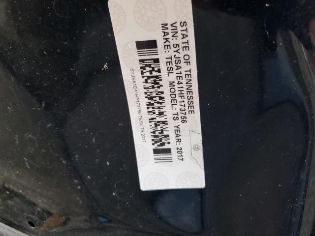 5YJSA1E41HF173756 - 2017 TESLA MODEL S 黑色 照片 13