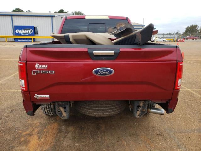 1FTEW1CP8GKF46949 - 2016 FORD F150 SUPERCREW RED photo 6