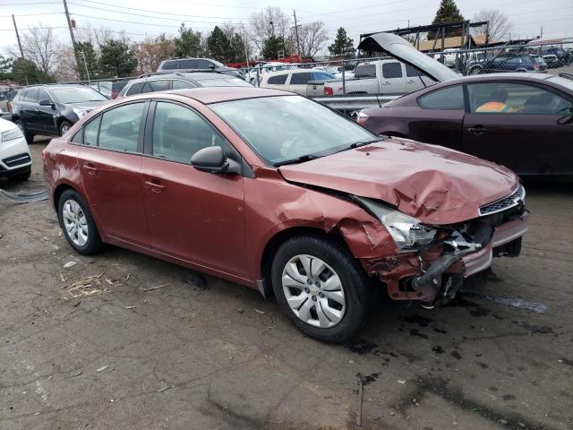 1G1PB5SH7D7114348 - 2013 CHEVROLET CRUZE LS RED photo 4