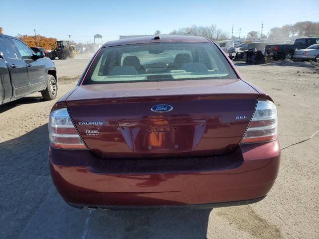 1FAHP24W08G181912 - 2008 FORD TAURUS SEL BURGUNDY photo 6