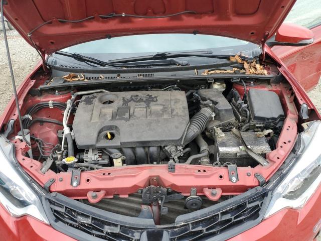 2T1BURHEXGC571366 - 2016 TOYOTA COROLLA L RED photo 11