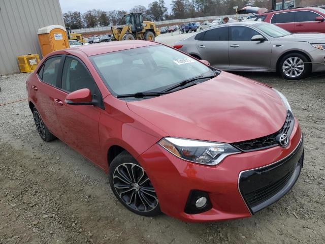 2T1BURHEXGC571366 - 2016 TOYOTA COROLLA L RED photo 4