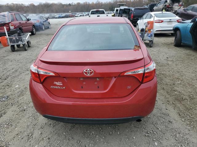 2T1BURHEXGC571366 - 2016 TOYOTA COROLLA L RED photo 6